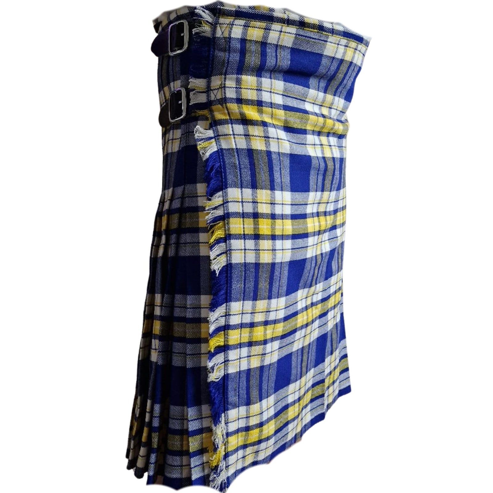 Premium Ukraine Forever Tartan 8‑Yard Handmade Tartan Kilt for Men – Traditional Scottish Highland Kilt