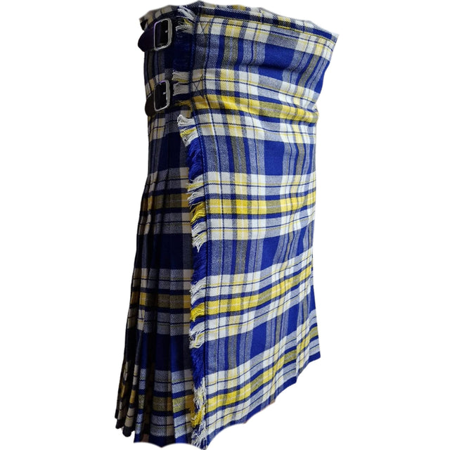 Premium Ukraine Forever Tartan 8‑Yard Handmade Tartan Kilt for Men – Traditional Scottish Highland Kilt