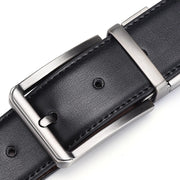 Genuine Leather Belt Double sided belt Men Belt Laser engraving Luxury Strap
