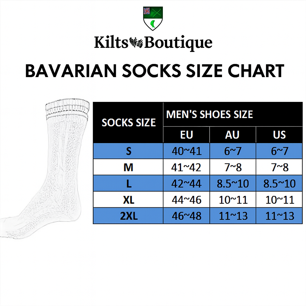 Traditional Bavarian Two-Piece Socks – Rustic Striped Oktoberfest Lederhosen Socks