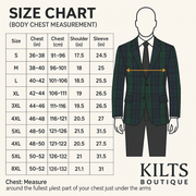 Men’s Scottish Black Watch Tartan Blazer Jacket – Acrylic Wool Fabric, Satin Lapels, Double-Breasted