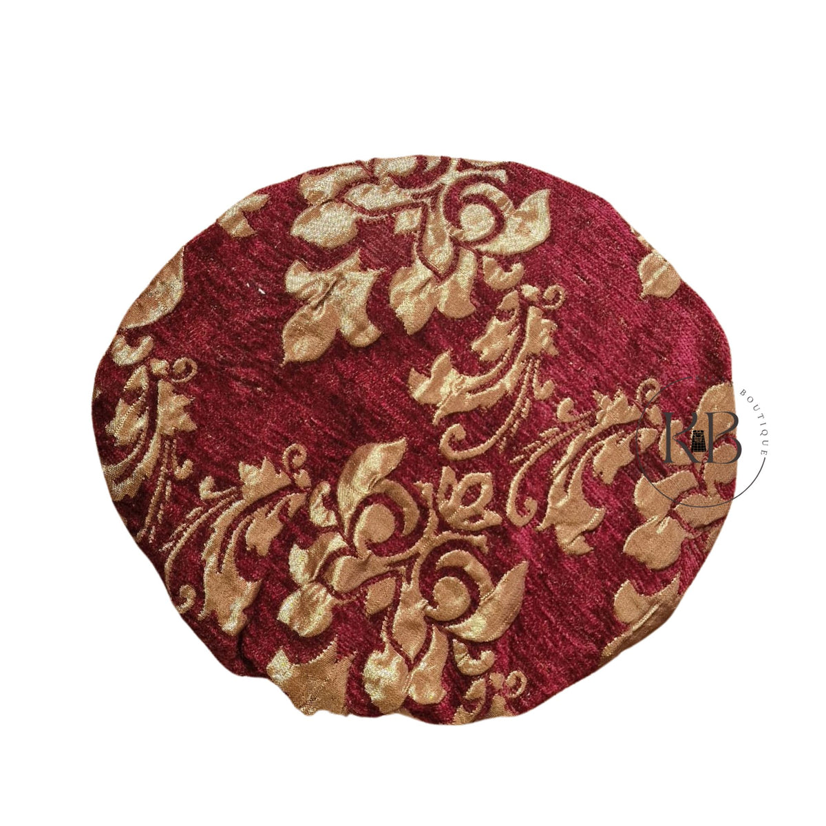 Renaissance Medieval Elizabethan Victorian Revolutionary red / gold buccaneer colonial floppy poet muffin hat