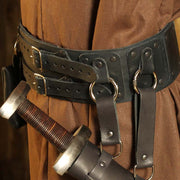 Men's Medieval Belt Viking Knight Warrior Waistband Steampunk M
