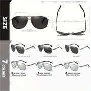 Fashion Gradient Sunglasses for Men Big Frame Pilot Sun Glasses Design Anti-reflective L