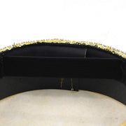 Sequin Burning gold Bride Military Hat Handmade Sailor Captain Sergeant Hat Birthday Festival Part Hat