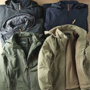 Waterproof Fleece Lined Warm Jacket Outdoor Hiking Trekking Jacket With Hood
