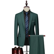 Men’s 3-Piece Slim Fit Suit Set – Blazer, Vest & Pants | Casual Business Solid Color Outfit