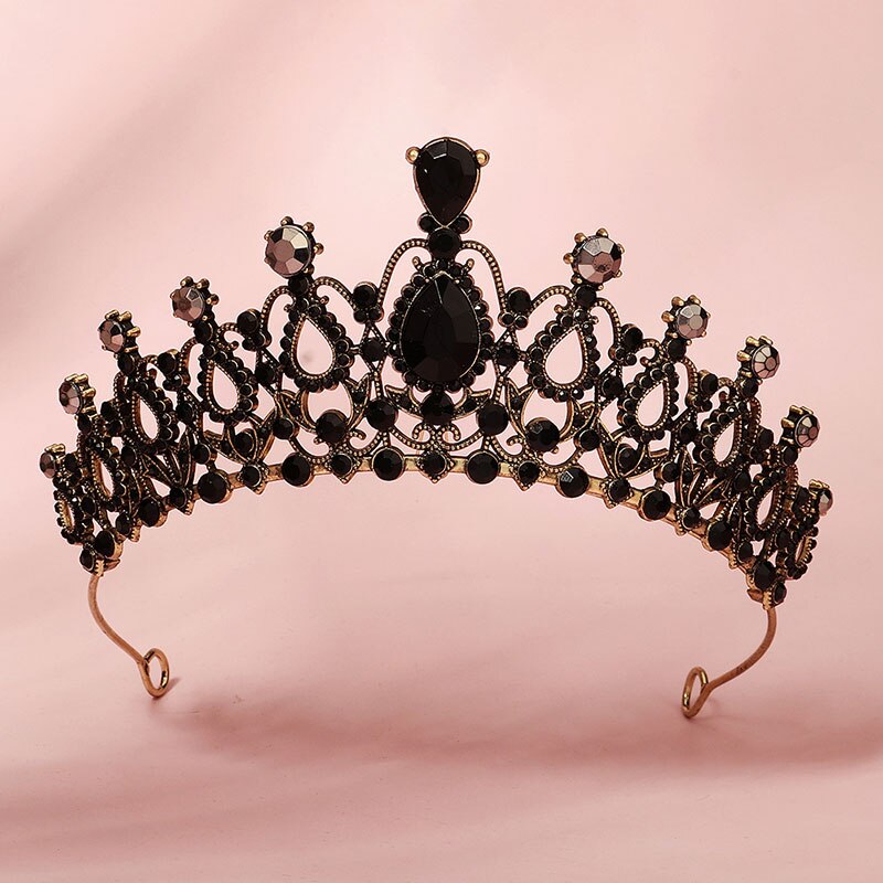 Crystal Wedding Tiara for Women Royal Queen Crown Rhinestone Princess