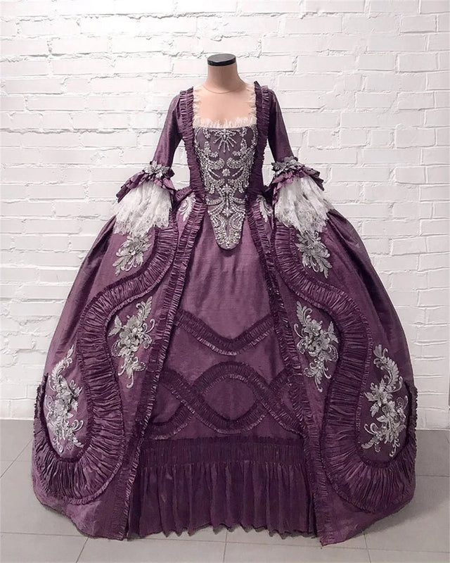 Women’s 18th‑Century Rococo Baroque Marie Antoinette Georgian Duchess Ball Gown Costume Dress