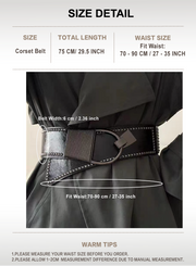 Gothic Style Liuding Dark Style Womens Plastic Waist Coat Dress Suit Belt