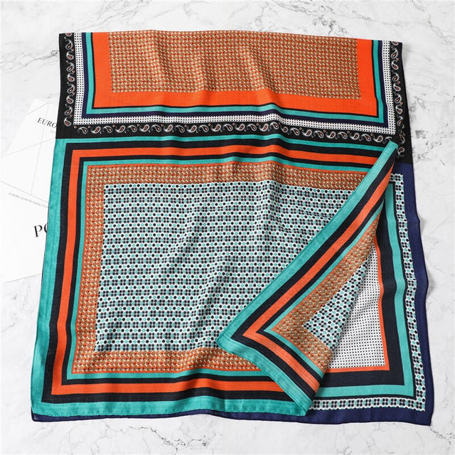 Print Cotton Shawl Scarf For Women Fashion Hijab Warps  Large Beach
