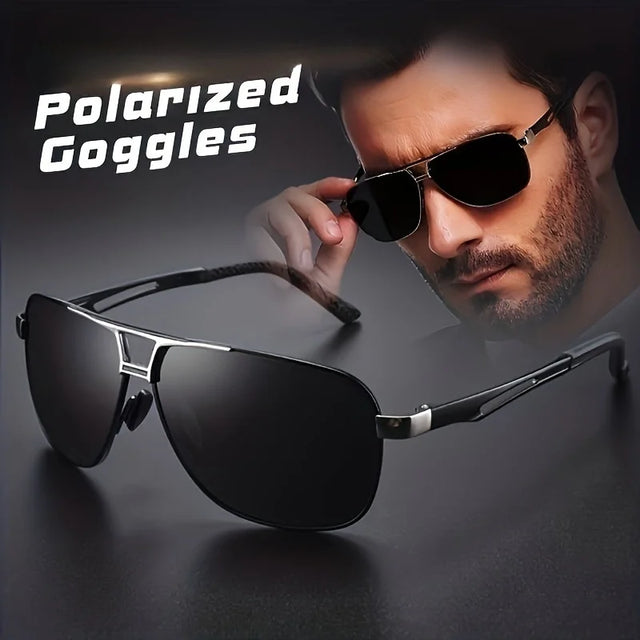 Fashion Gradient Sunglasses for Men Big Frame Pilot Sun Glasses Design Anti-reflective L