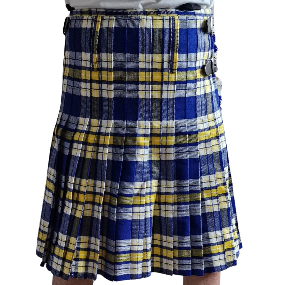 Premium Ukraine Forever Tartan 8‑Yard Handmade Tartan Kilt for Men – Traditional Scottish Highland Kilt