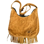 Native American Western Crossbody Handbag Suede Leather Ladies Bag Purse Fringe Beaded