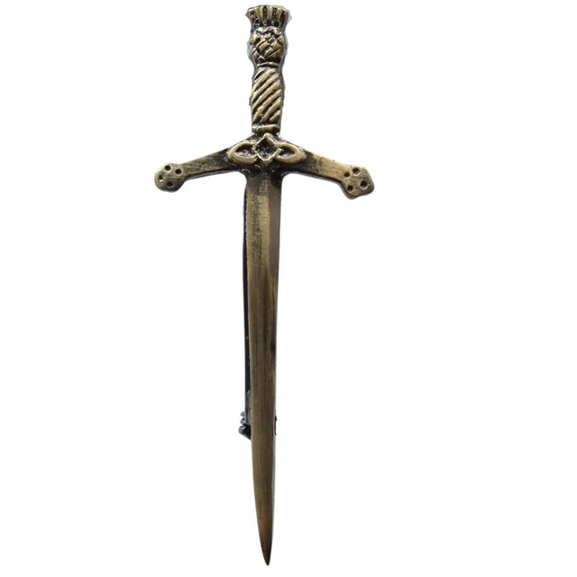 Small Thistle Antique Kilt Pin 3" for Children