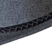 Oktoberfest Costume Hat Bavarian Felt Hat Grey with Feather Western Traditional Hat