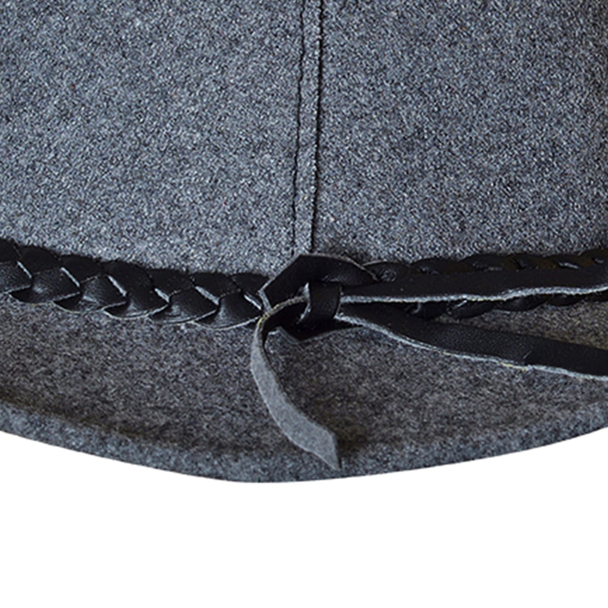 Oktoberfest Costume Hat Bavarian Felt Hat Grey with Feather Western Traditional Hat