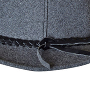Oktoberfest Costume Hat Bavarian Felt Hat Grey with Feather Western Traditional Hat