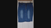 Skirt Denim Bodycon With Stretchy Midi Skirt Jeans High Waist Pencil Skirts Women
