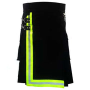 Black Cotton Firefighter Cargo Utility Kilt