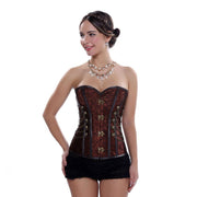Corsets Gothic Locking Closure Steam Punk Style Waist Shapewear Overbust Fashion Corset Top Plus Size