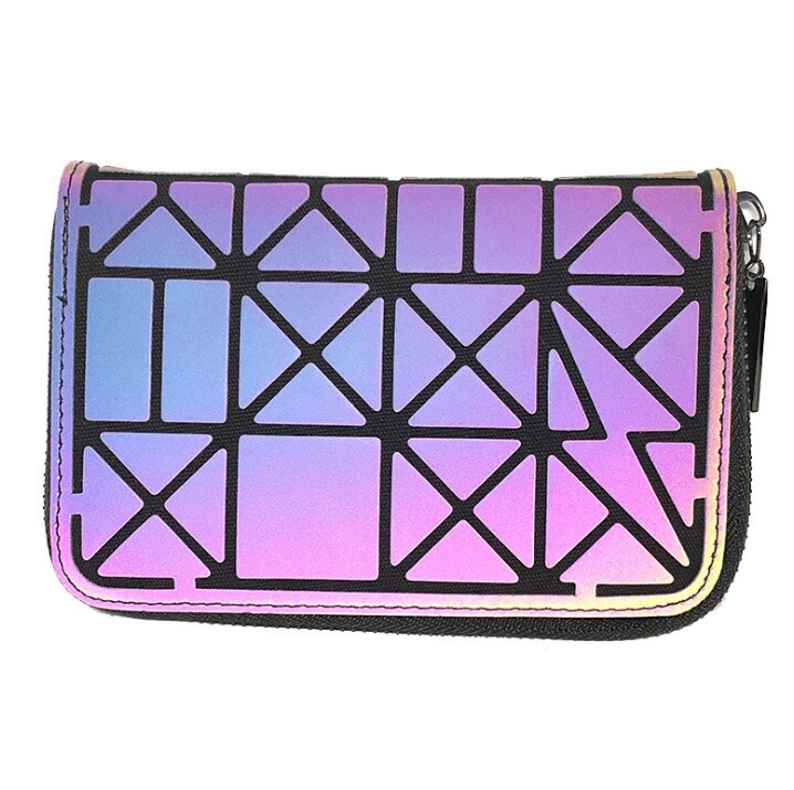 Luminous wallet Fashion women-bag Geometric wallet Laser small Handbag Purse