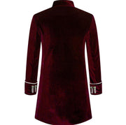 Noble Vintage Men's Jacket Medieval Cosplay Velet Prince Coat Retro Wedding Blazer