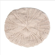 Women Lady Beret Braided Baggy Knit Crochet Beanie Hat Ski Cap Winter Warm Cap