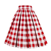 Summer Plaid Skirt with Pockets High Waist Cotton Vintage Retro harajuku Skirts Womens 2022 falda