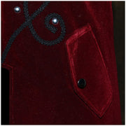Men Medieval Steampunk Castle Vampire Devil Red Coat Cosplay Costume Middle Ages Victorian Nobles Tuxedo Suit Trench coat