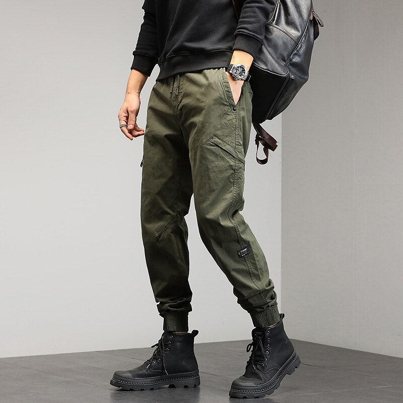 Men's Tactical Pants Multiple Pockets Tactical  Military Trousers Men Slim Fit Cargo Pants