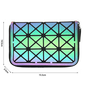 Luminous wallet Fashion women-bag Geometric wallet Laser small Handbag Purse
