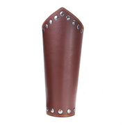 2 Piece Punk Rock Gothic Leather Wrist Bracer Guards Arm Protector Wristband