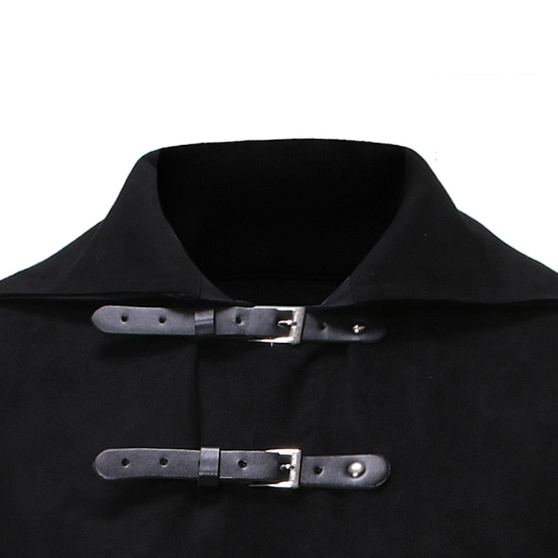Men Black Gothic Steampunk Velvet Vest Medieval Victorian Double Breasted Men Suit Vests Tail Coat Stage Cosplay Prom Costume