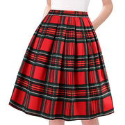 Summer Plaid Skirt with Pockets High Waist Cotton Vintage Retro harajuku Skirts Womens 2022 falda