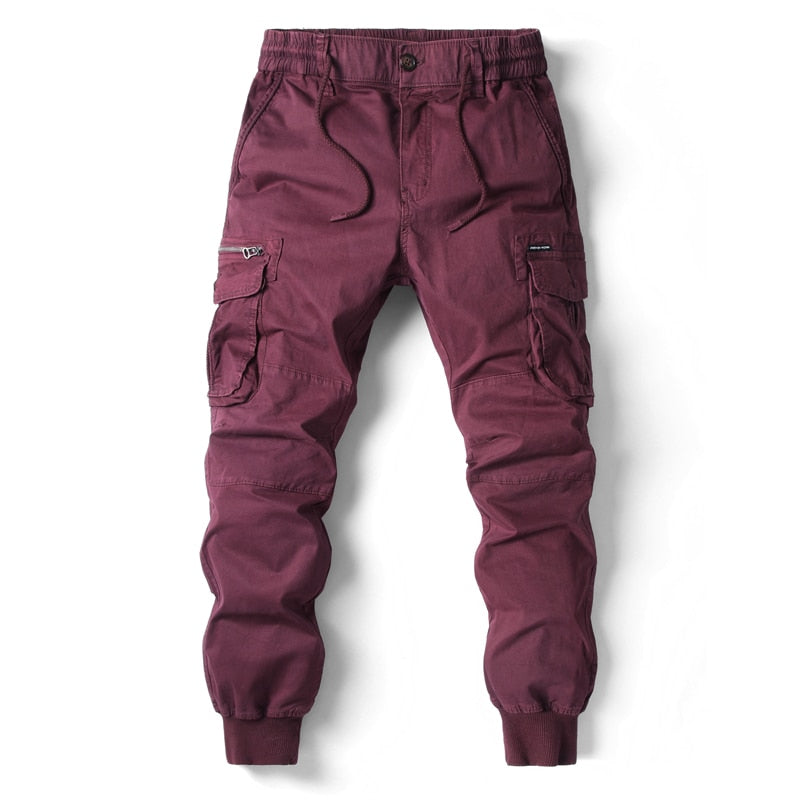 Cargo Pants Men Jogging Casual Pants Cotton Full Length Military Men's Streetwear