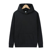Autumn Winter New Hooded Hoodies Solid Basic Sweatshirts Pullovers