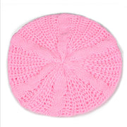 Women Lady Beret Braided Baggy Knit Crochet Beanie Hat Ski Cap Winter Warm Cap