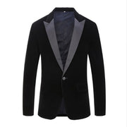 Men's Purple Tuxedo Smoking Jacket