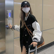 Autumn Winter Fashion Bomber Jackets for Women Streetwear Baseball Uniform