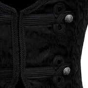 Men's Gothic Steampunk Jacquard Brocade Vest Waistcoat Sleeveless Tailcoat