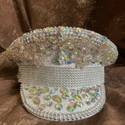 Rhinestone Military Hat Sergeant Bride Hat Hen Do Hat Festival Captain Birthday Part Hat