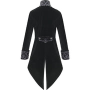 Steampunk Women Men Medieval Dress costume Velvet Stand Collar Tailcoat Gothic Vampire Cosplay Jacket Coats
