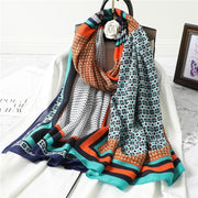 Print Cotton Shawl Scarf For Women Fashion Hijab Warps  Large Beach