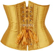 Women's Lace up Boned Brocade Waist Training Underbust Corsets