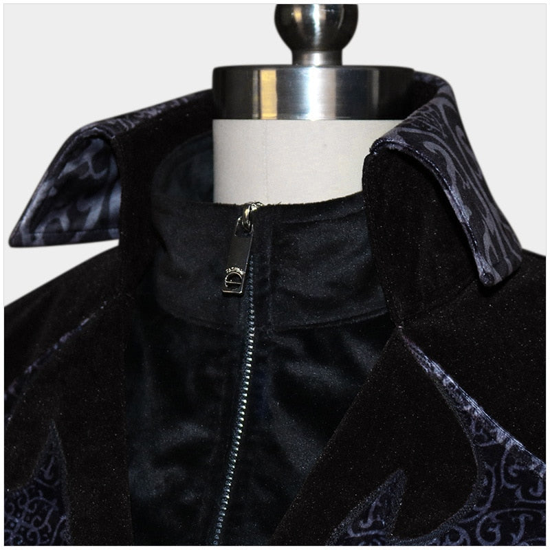 Steampunk Women Men Medieval Dress costume Velvet Stand Collar Tailcoat Gothic Vampire Cosplay Jacket Coats