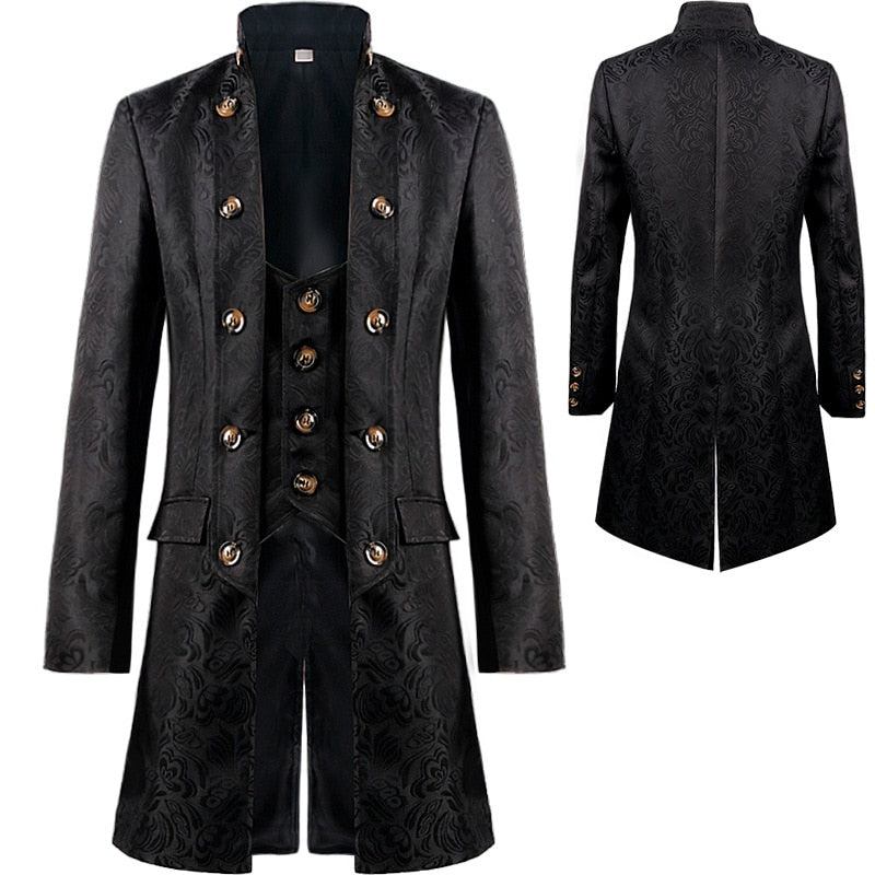 Victorian Gothic Jackets Frock Coat Vintage Tuxedo Viking Renaissance