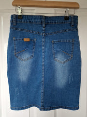 Skirt Denim Bodycon With Stretchy Midi Skirt Jeans High Waist Pencil Skirts Women