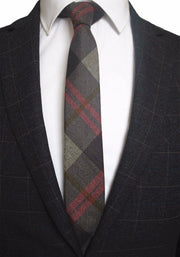 Cashmere Wool Tie Handmade Slim Neck Tie - #Kilts Boutique#