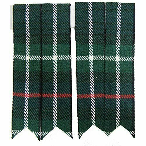 Mackenzie Tartan Scottish Kilt Hose Sock Flashes Garter Pointed Highland Wear - #Kilts Boutique#